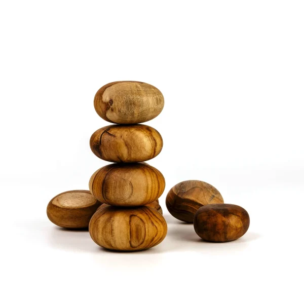 Set of Wooden Pebbles